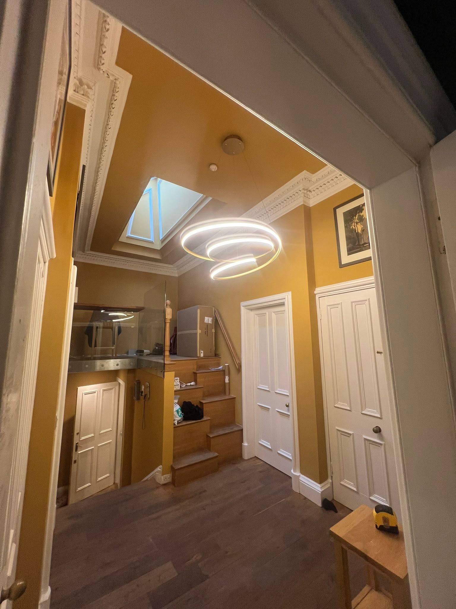 Completed Imrie lighting installation in a finished interior